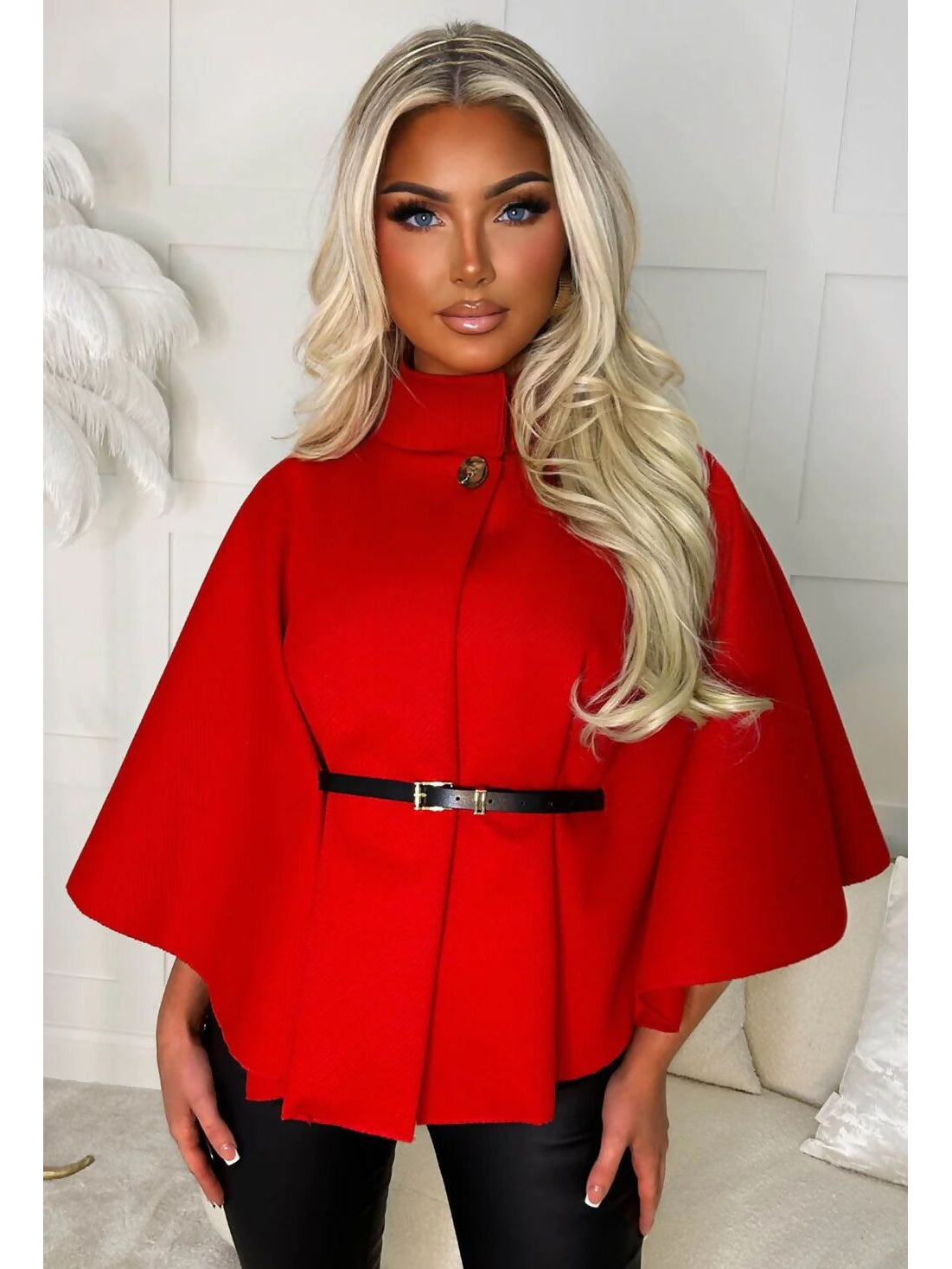 ジャケット・アウター Herlipto Two-Way Belted Cape Coat Two-Way Belted Cape Coat - ジャケット・アウター