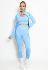 Activewear Gym Set | Uniquely Sophia's Sky Blue Front view